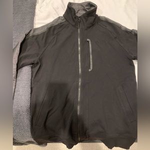 Lululemon (2) men’s Kung Fu jacket - full zip - one black, one grey - medium